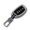 Metal key Cover For Hyundai Creta, Alcazar, i20, Venue, Exter, Elantra, and Tucson - HY-A4B