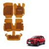 MG Hector Plus Attractive 7D Foot Mats - Tan Colour