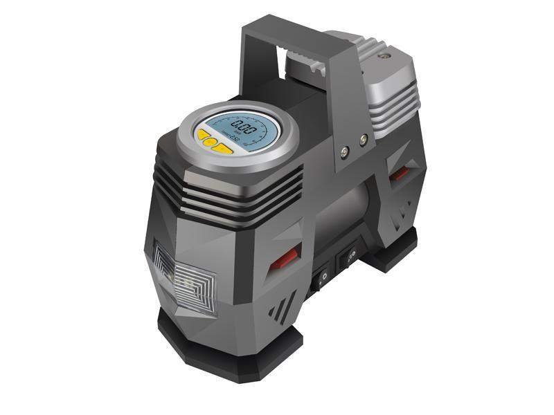 Moco - heavy duty tyre inflator with digital pressure guage