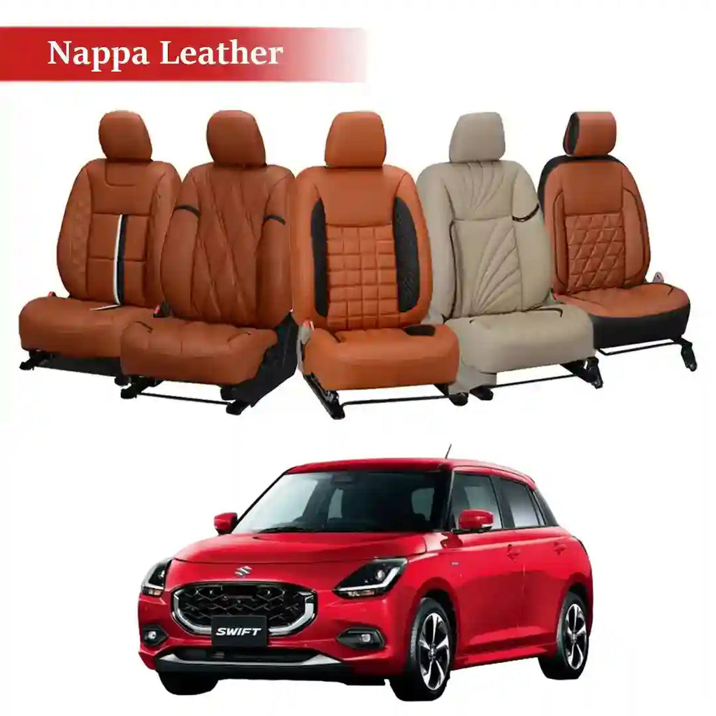 Nappa leather car seat cover for swift 2024