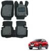 Nissan Kicks Deluxe 7D Mats - Black/Grey Colour