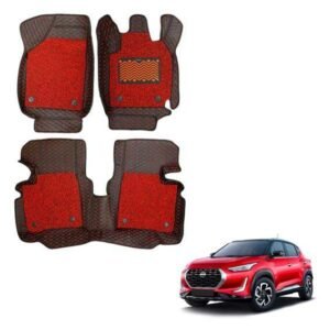 Nissan Magnite Superior 7D Foot Mats - Red Colour