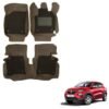 Renault KWID Premium Floor Mats - Brown Colou
