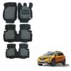 Renault Triber Luxurious Foot Mats - Black/Grey Colour