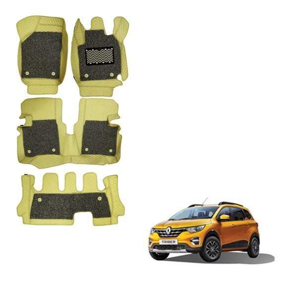 Renault triber superior 7d floor mats - beige colour