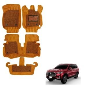Spacious Foot Mats for MG Gloster - Tan Colour