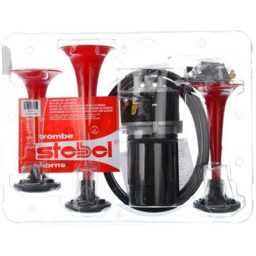 Stable 3 piper horn with relay for car, truck, suv, trailer & motorcycle