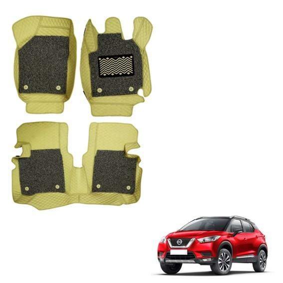 Stylish mat carpet for nissan kicks - beige colour
