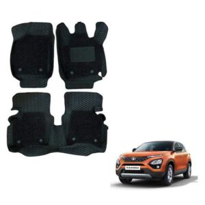 Tata Harrier Illustrious 7D Foot Mats - Black Colour
