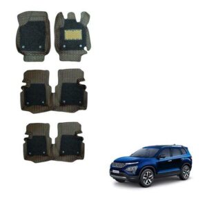 Tata New Safari Superior Foot Mats - Silver/Tan Colour