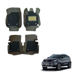 Tata Nexon Lavish Floor Mats - Black/Tan Colour