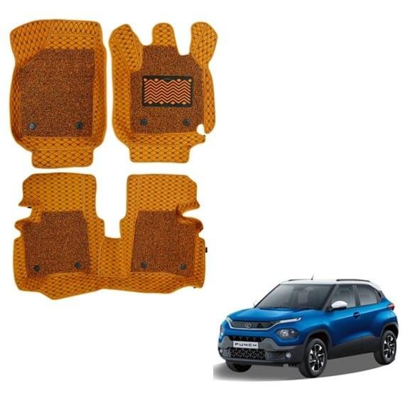 Tata punch luxurious 7d boot mat - tan colour