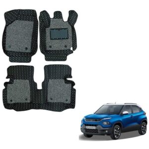 Tata Punch Luxury Foot Mats - Black/Grey Colour