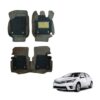 Toyota Corolla Altis Superior 7D Foot Mattress - Silver/Tan Colour