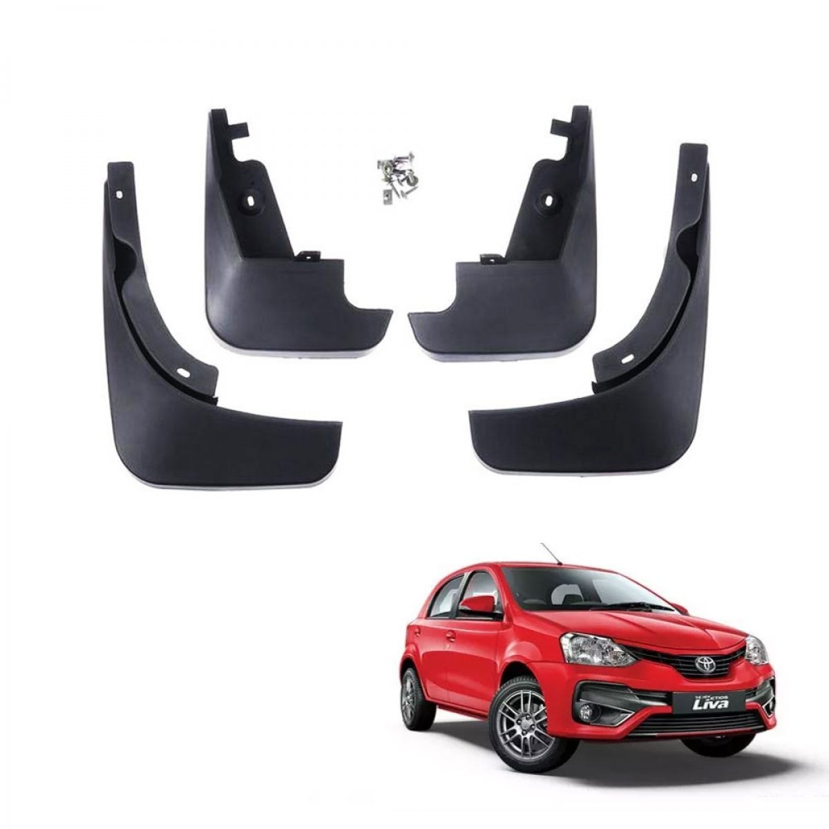 Toyota etios techo best quality o. E type mudflap (set of 4pcs. )