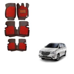 Toyota Innova Superior 7D Foot Mats - Red Colour