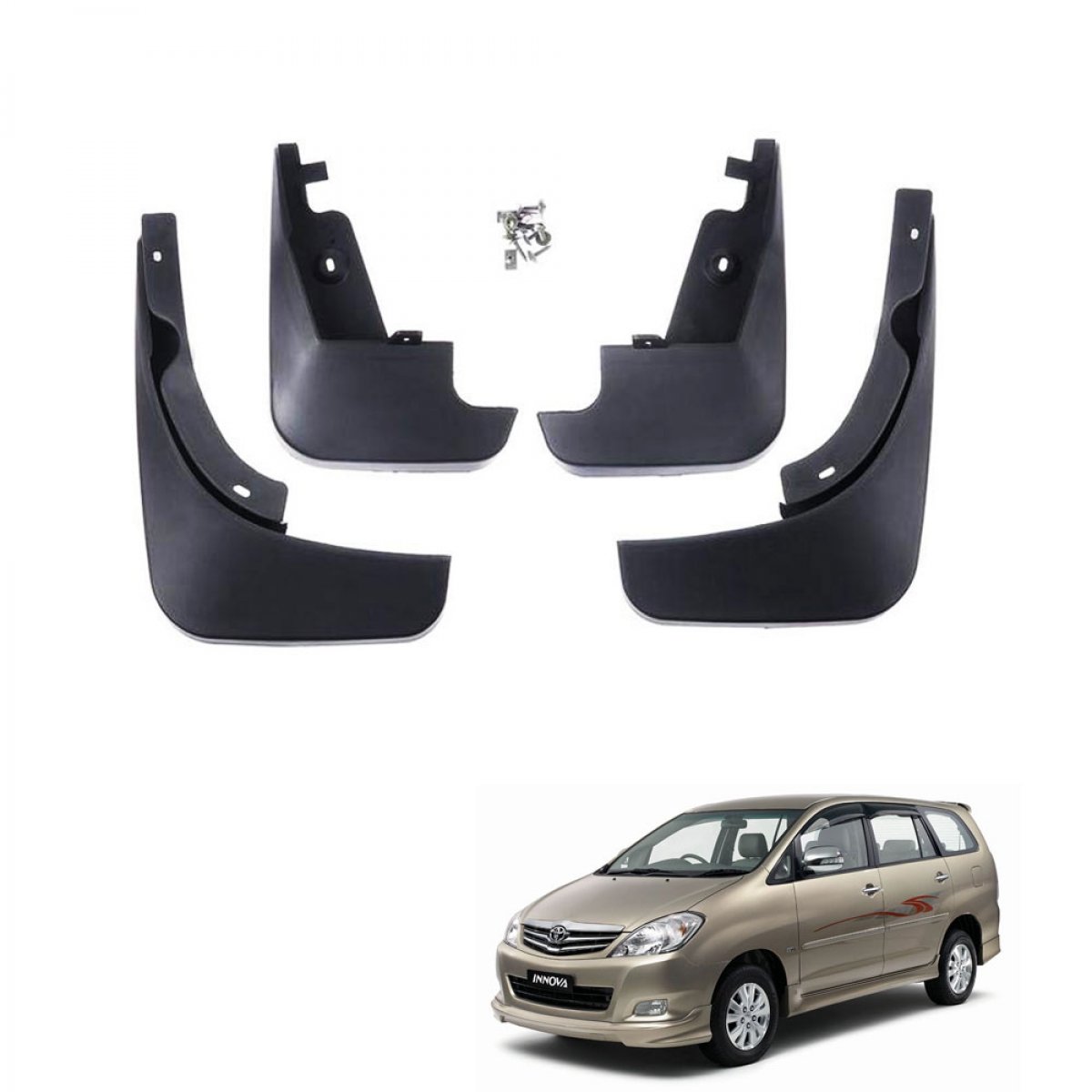 Toyota innova type 2 techo best quality o. E type mudflap (set of 4pcs. )
