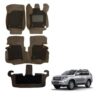 Toyota Land Cruiser Prado Attractive 7D Boot Mat - Brown Colour