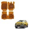Volkswagen Taigun Spacious 7D Foot Mats - Tan Colour