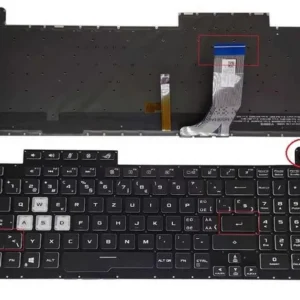 Backlit Keyboard for Asus ROG Strix G731 Series Laptops - Compatible with G731GW, G731GT, G731GU, G731GV Models