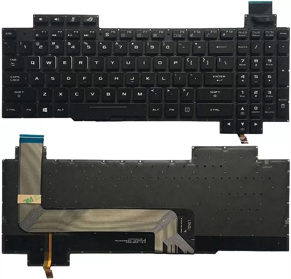 Backlit keyboard for asus rog strix gl503 series laptops (gl503, gl503v, gl503vd, gl503vs, gl503vm)