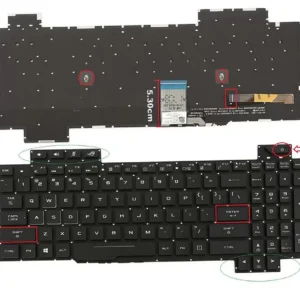 Backlit Keyboard for Asus ROG Strix GL504 Series Laptops (GL504, GL504GS, GL504GM, GL504V)