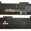 Backlit Keyboard for Asus TUF Gaming A15 and A17 Series Laptops (Models: FA506, FA506iu, FX506H, FA506iv, FA506ii, FA706, FA706ii, FA706iu)