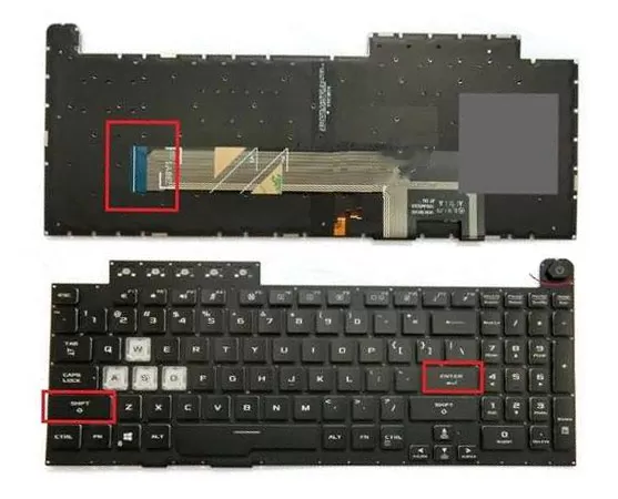 Backlit keyboard for asus tuf gaming a15 and a17 series laptops (models: fa506, fa506iu, fx506h, fa506iv, fa506ii, fa706, fa706ii, fa706iu)