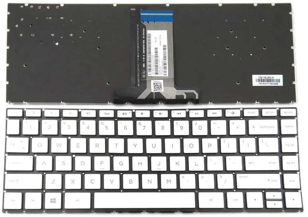 Backlit keyboard for hp pavilion 14-ba series (14-ba010ca, 14-ba011dx, 14-ba013dx, 14-ba018ca, 14-ba057cl, 14-bs)