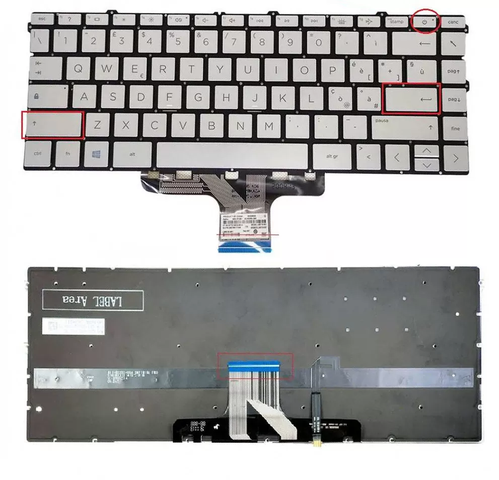 Backlit keyboard for hp pavilion x360 14-dw and 14-dv series laptops
