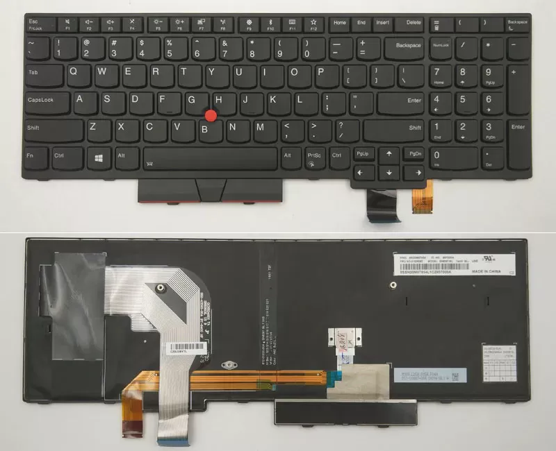 Backlit keyboard for ibm lenovo thinkpad t570 t580 p51s p52s series laptops