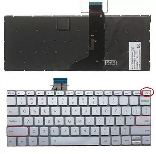 Backlit keyboard laptop xiaomi mi air 12 (12. 5-inch) 161201-01
