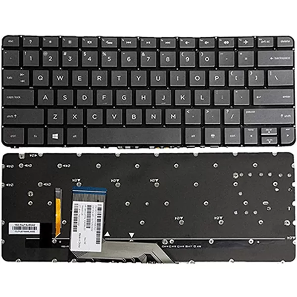 Black backlit keyboard for hp spectre pro x360 g1 g2 laptop