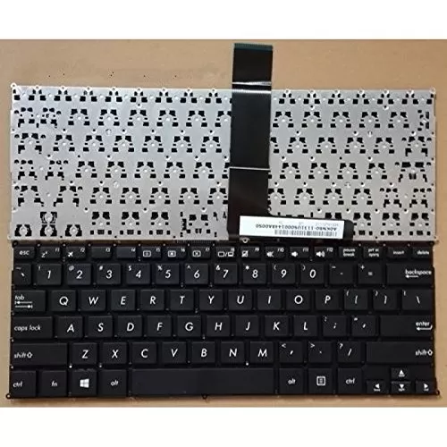 Black laptop keyboard compatible with asus x200ca