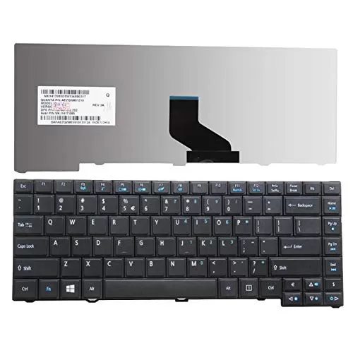Black laptop keyboard for acer p633