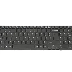 Black Laptop Keyboard for Sony VAIO SVE15 Compatibility