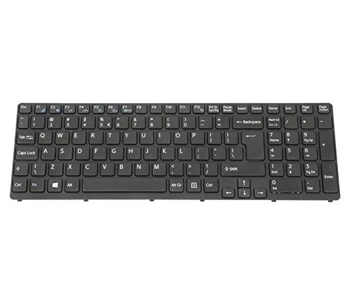 Black laptop keyboard for sony vaio sve15 compatibility