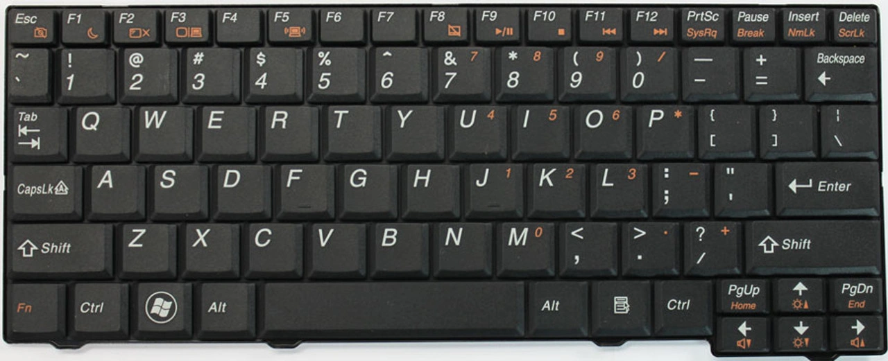 Black replacement keyboard for lenovo ideapad s10-2c laptop
