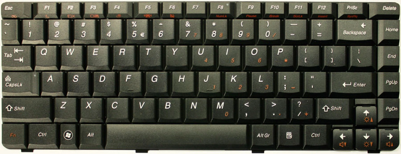 Black replacement keyboard for lenovo ideapad y650 laptop