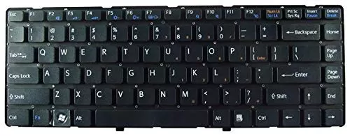 Black replacement laptop keyboard for sony vaio vpcea series