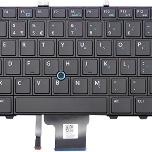 Black US Layout Keyboard Compatible with Dell Latitude 12 7000 Series Laptops