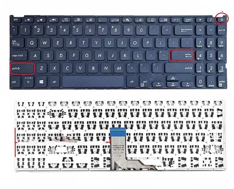 Keyboard for asus vivobook 15 x509 series laptops - suitable for x509u, x509ua, x509ub, x509f, x509fa, x509fb, x509fj, x509fl, x509m models
