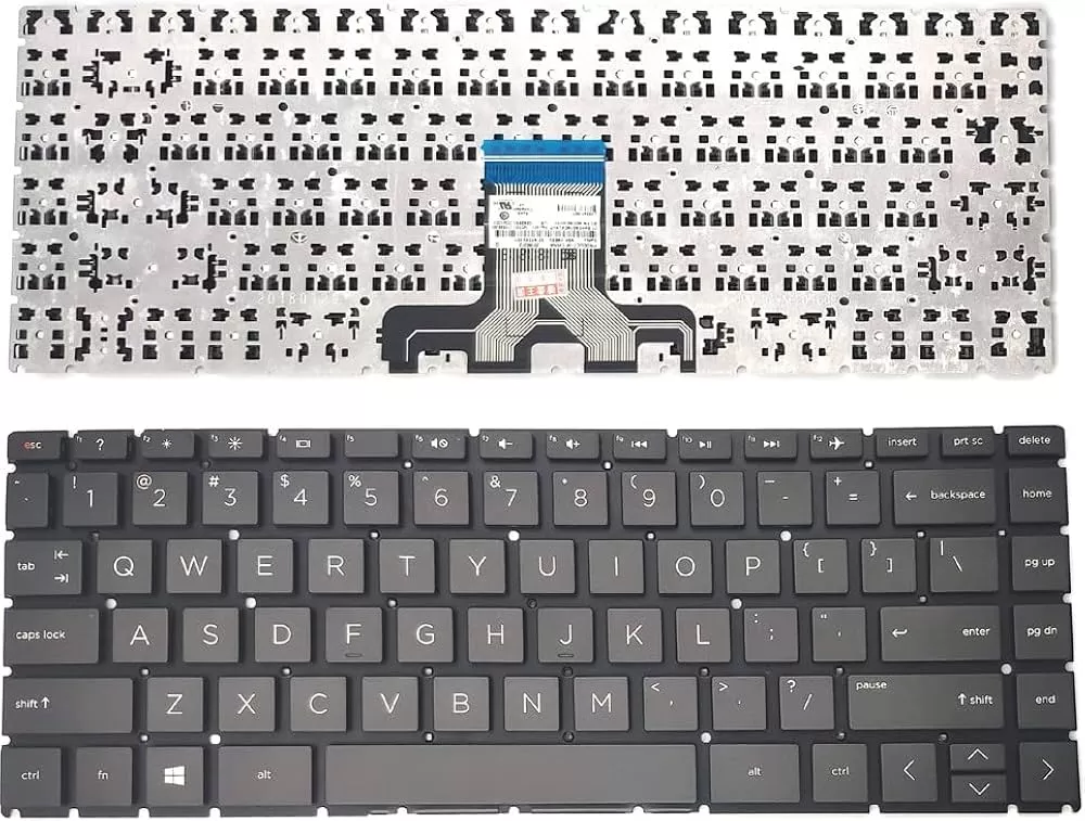 Keyboard for black hp pavilion x360 14-cd series laptops