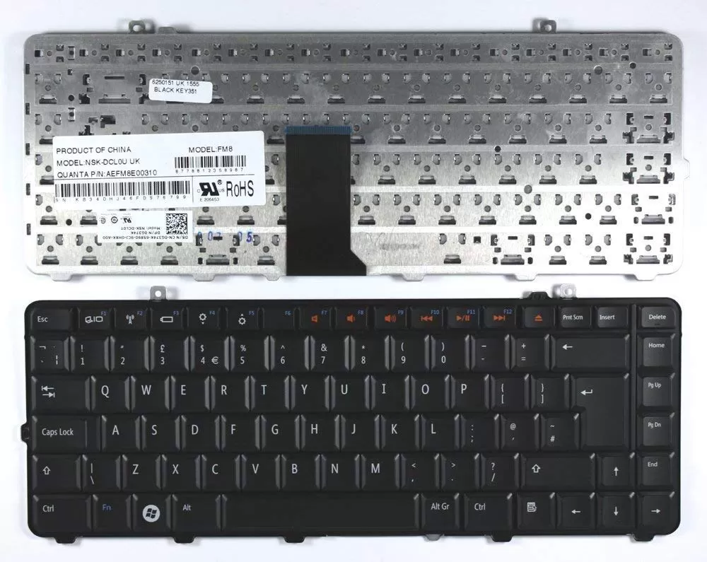 Keyboard for dell studio 1536 laptop