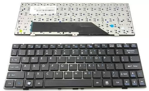 Keyboard v022322bs1 for msi-u100 u135 msi laptop
