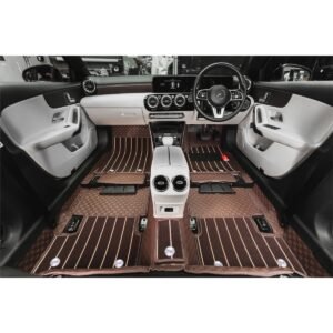 Luxury Florino Floor Mats for Audi A3 2014-2022 - Coffee Color