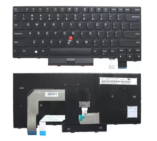 Non-backlit keyboard for lenovo t470 laptop
