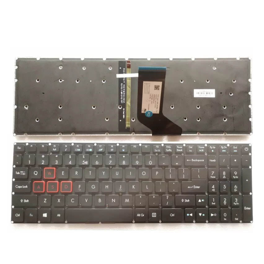 Replacement backlit keyboard for acer aspire vx5-591, vx5-591g, vx5-793, v17, vn7-593, vn7-793 g laptops