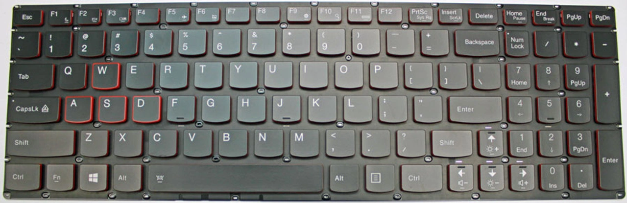 Replacement keyboard for lenovo ideapad y700 series y700-17isk laptop