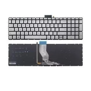 Silver Keyboard for HP Pavilion 15 AU